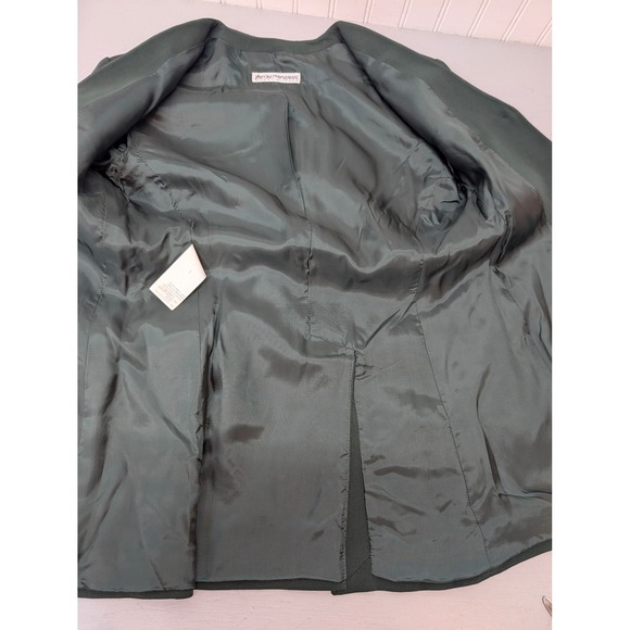 Emporio Armani Women's Blazer 40 Pants 42 Suit Set Made in‎ Italy Green Career - Picture 5 of 16